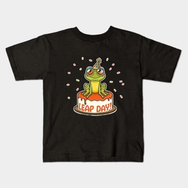 Leap Day Kids T-Shirt by BukovskyART